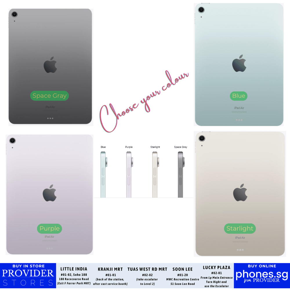 Apple iPad Air (7th Gen) with M3 Chip - Singapore Warranty